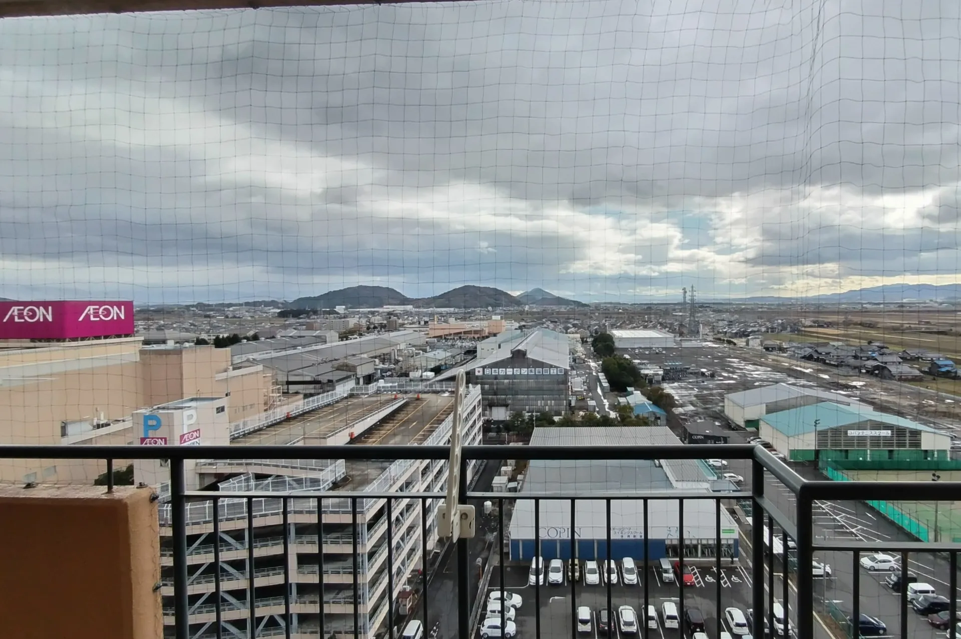 バルコニーからの眺望です