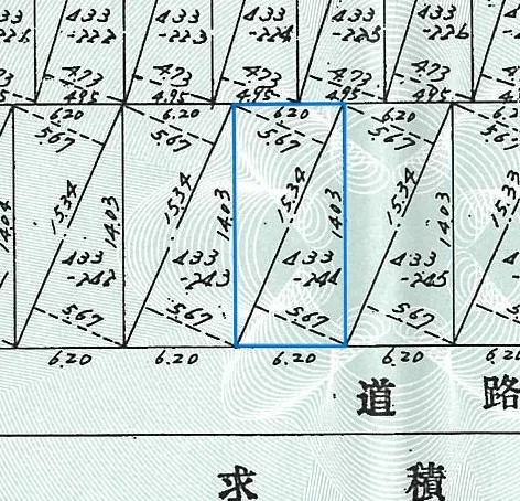 測量図です
