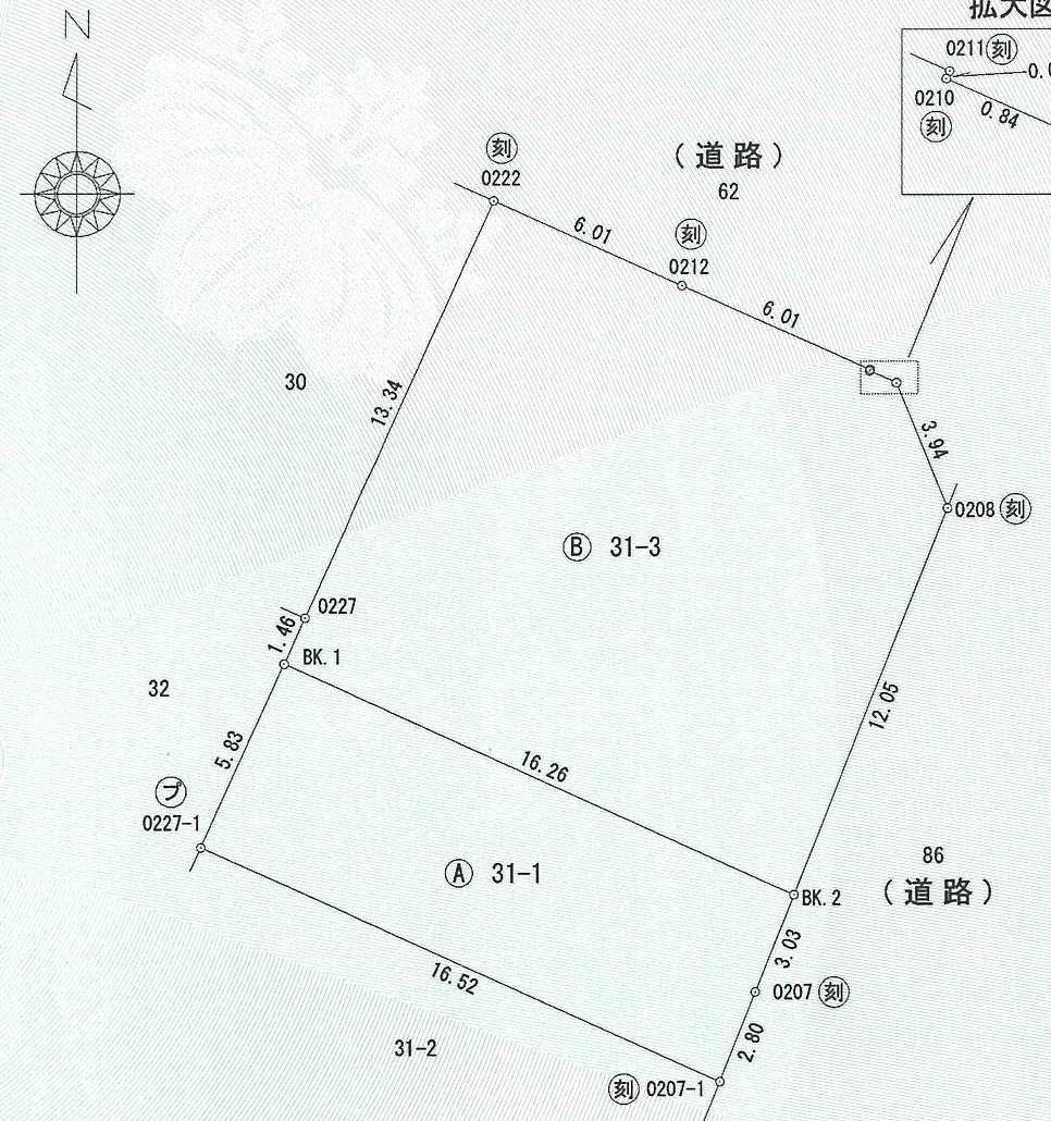 測量図です