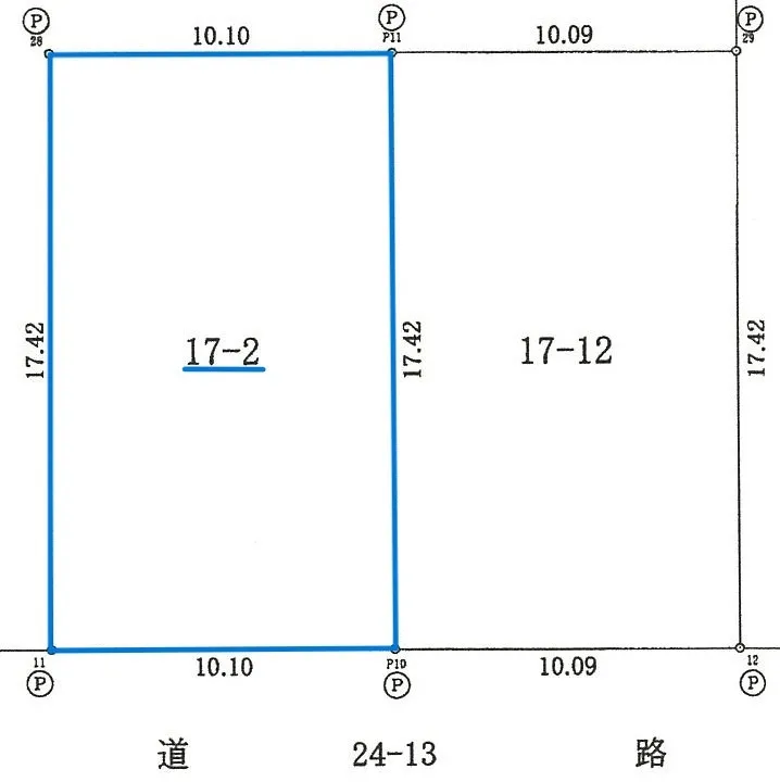 測量図です
